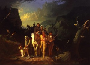 Daniel Boone Escorting Settlers through the Cumberland Gap (1851) by George Caleb Bingham